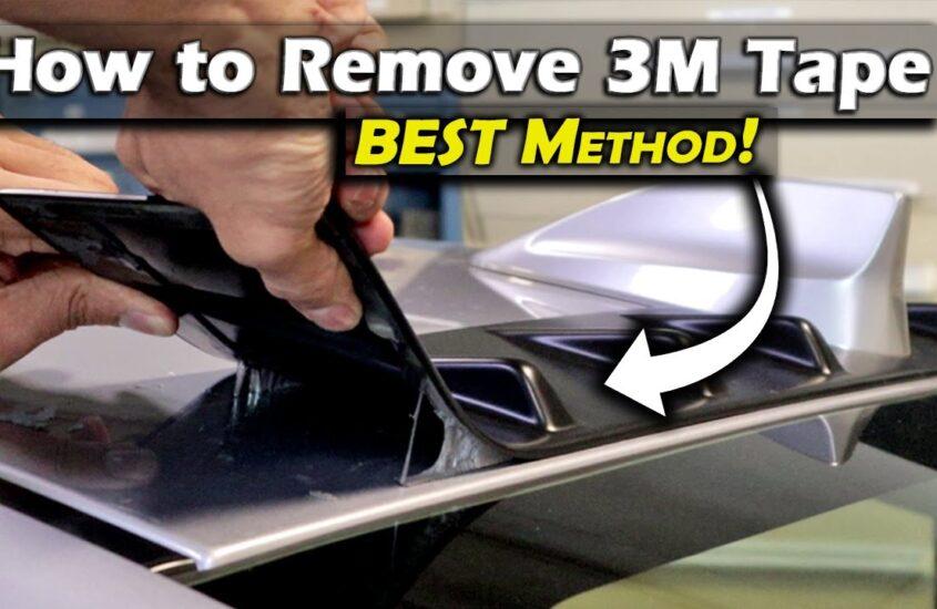 How To Remove Double Sided Tape From Car Door